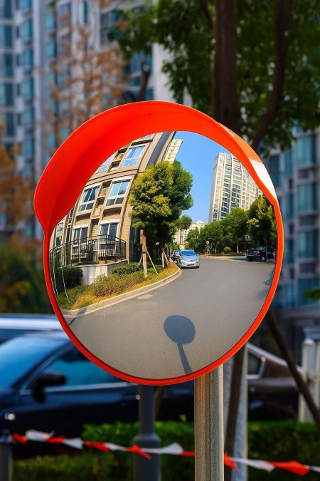 مرآة شوارع محدبة ضد الكسر